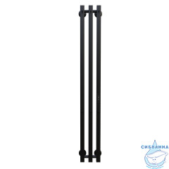 Полотенцесушитель электрический Toni Arti Siena pulsante  3П 130x1200 черный матовый