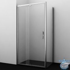 Душевое ограждение Wasserkraft Berkel 48P34 130x100 профиль хром, стекло прозрачный (без поддона)