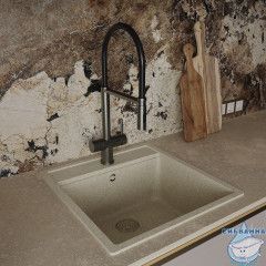 Смеситель для кухни Oliveeka OL-458009-BGM (оружейная сталь)