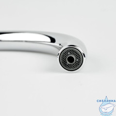 Излив для смесителя, кухня, J-образный, нержавеющая сталь, 204х277 мм, поворотный, хром, IDDIS, 995J20C5SM