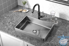 Раковина встраиваемая сверху ABBER Wasser Kreis AF2401SP сатин