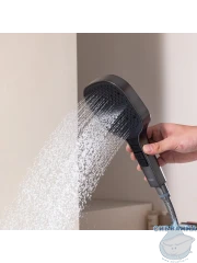 Смеситель для ванны на борт Raglo R02.31.09 с душевым гарнитуром (графит)