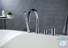 Смеситель для ванны на борт Aquatek Европа AQ1348CR (хром)