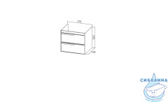 Тумба под раковину Viant Кёльн 80п светлое дерево