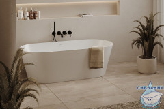 Ванна из искусственного камня ABBER Stein 165x70 AS9622