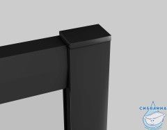 Walk in  Aquatek 120х200 AQ.WISL.120.1BL профиль черный , стекло прозрачное 