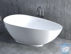 Ванна из искусственного камня Salini Paola 160x77 (материал Solix, белый матовый)