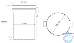 Ведро для мусора Bemeta White 104315014