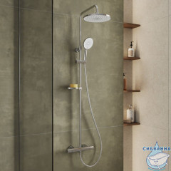 Удлинитель штанги для душевой системы, круглый, глянцевый хром, Ideal Spa, Milardo, ILS30CRM38