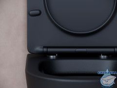 Унитаз подвесной безободковый Ceramicanova Balearica Rimless CN6000MB с сиденьем быстросъемным Soft Close (микролифт)