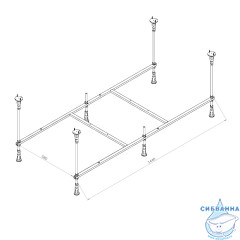 Каркас для ванны AM.PM X-Joy 150
