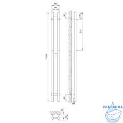 Полотенцесушитель электрический Laris Прайм 8х120 L (квадратный) (белый матовый)
