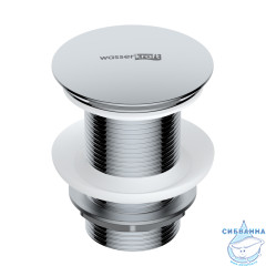 Донный клапан для раковины Wasserkraft A244 (хром)