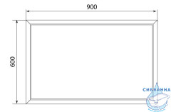 Зеркало 1Марка Romb 90 White