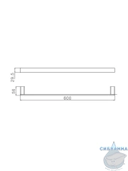 Полотенцедержатель Raglo R301.01.06 (черный матовый)