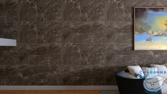 Плитка керамогранитная AZARIO ORLANDO CHOCO 60х120 Carving (F4110821120C)