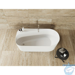 Акриловая ванна Allen Brau Priority 170x80 белый глянцевый