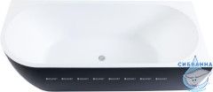 Акриловая ванна Aquanet Family Elegant R 180x80 (белый глянцевый/черный матовый)