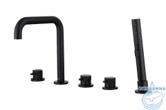 Смеситель для ванны на борт Allen Brau Priority 265368 (черный матовый)