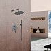 Душевая система Vincea Desire 260 1 режим VSFW-1D1GM (вороненая сталь)