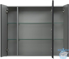 Зеркало-шкаф Aquanet Алвита 100 серый антрацит