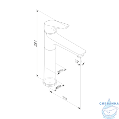 Смеситель для раковины Damixa Jupiter 770250301 (черный матовый)