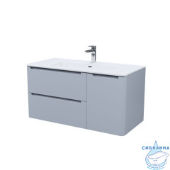 Тумба с умывальником, подвесная, 100 см, светло-серый, Edifice, IDDIS, EDI10L0i95K  подходит умыв. 0101000i28