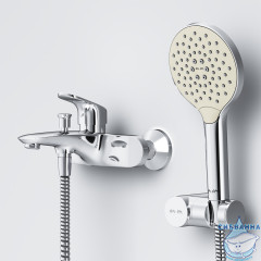 Смеситель для ванны Am.Pm Like F8015000 с душевым гарнитуром (хром)