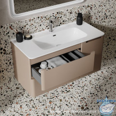 Тумба подвесная, 100 см, капучино, Edifice, IDDIS, EDI10C0i95 подходит умыв. 0101000i28