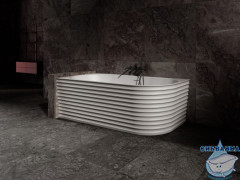 Ванна из искусственного камня ABBER Stein 170x80 AS9651 L