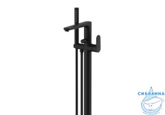 Смеситель для ванны напольный Aquatek Ника AQ1845MB (черный матовый)