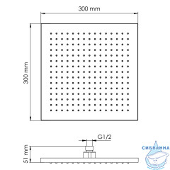 Верхняя душевая насадка A359