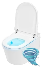 Инсталляция TECEspring Smart L с кнопкой смыва в комплекте с унитазом-биде TECEspring c сиденьем Soft close (микролифт) S955797