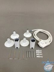 Полотенцесушитель электрический Санприз Аврора П6 40х60  (белый матовый) (подключение универсальное)