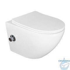 Унитаз подвесной безободковый Azario Allegro AZ-3105B (с сиденьем Soft Close (микролифт) )