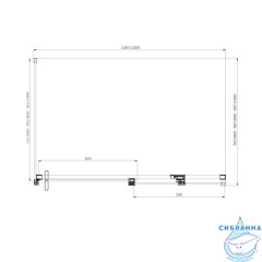 Душевое ограждение Azario Vancouver 120x80 AZ-NKF1131 R 800 профиль серебро, стекло прозрачное (без поддона)