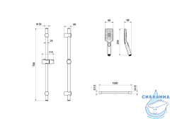 Душевой гарнитур Aquatek Лира 3 режима AQ2018MB 