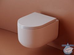 Унитаз подвесной безободковый Ceramicanova Ulma Rimless CN4006 с сиденьем быстросъемным Soft Close (микролифт)