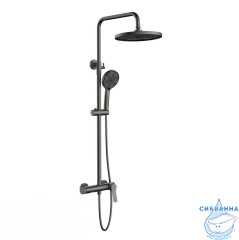 Душевая система Vincea Arco 260 1 режим VSFS-4AR1GM (вороненая сталь)