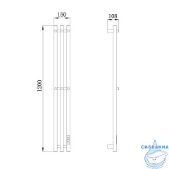 Полотенцесушитель электрический Calypso Deimos 3 15х120 (брашированное золото)