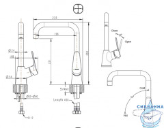 Смеситель для кухни Bravat Eco F7111147C-1
