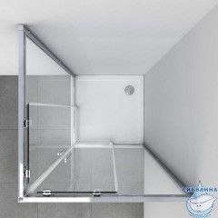 Душевое ограждение Vincea Софт 90x90 профиль хром, стекло прозрачное VSS-3SO900CL