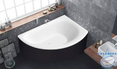 Акриловая ванна C-BATH Aqua 160x105 R с каркасом