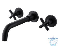 Смеситель для раковины встраиваемый Abber Wasser Kreis AF81121B (черный матовый)