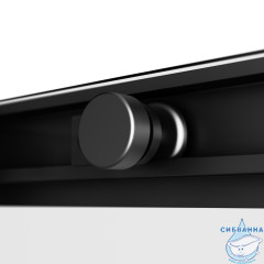 Душевое ограждение AM.PM X-Joy 90x90 W94G-403-9090-BТ профиль черный, стекло прозрачное (без поддона)