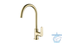 Смеситель для кухни Aquatek Оберон AQ1282BG (золото шлифованное)