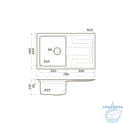 Кухонная мойка Omoikiri Mizu 78-IN 4973730