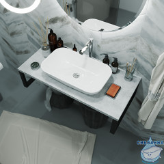 Столешница 1MARKA GRUNGE LOFT 100 Бетон светлый