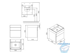 Тумба под раковину Ravak Natural 50 белый X000001051