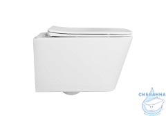 Унитаз подвесной безободковый Aquatek Либра  AQ0530N-00 с сиденьем Soft Close (микролифт)